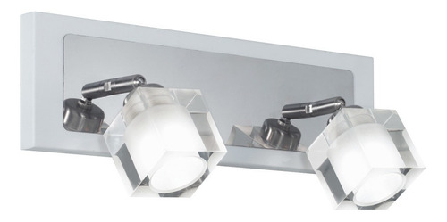 Aplique 2 Luces Techo/pared Blanco Con Lampara Led - Baño Ux