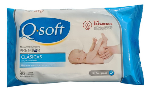 Toallitas Humedas Q-soft Baby Premium 40 Unidades