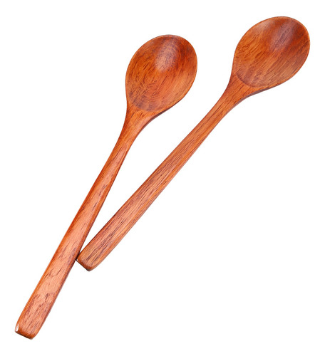 Cucharas De Madera, 6 Cucharas De Sopa De Madera Para Comer