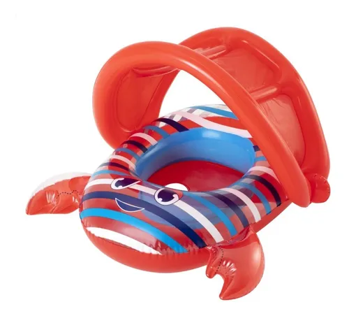 Asiento Cangrejo Flotador Con Techo Bestway 86x66 Cm