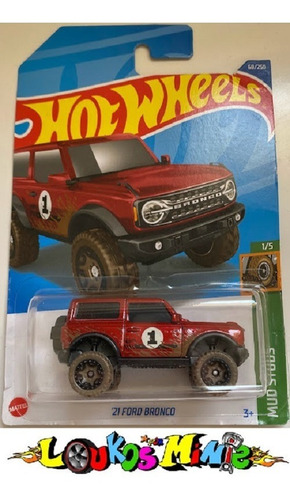 Hot Wheels Mud Studs 68/250 '21 Ford Bronco Lacrado Original