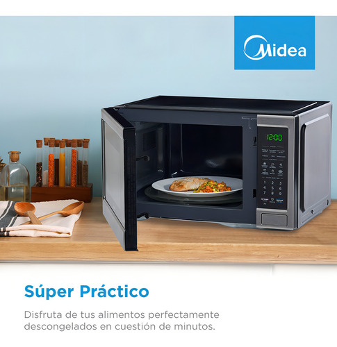Horno Microondas Midea Mmddg11s2ss 1.1 Pies Espejo