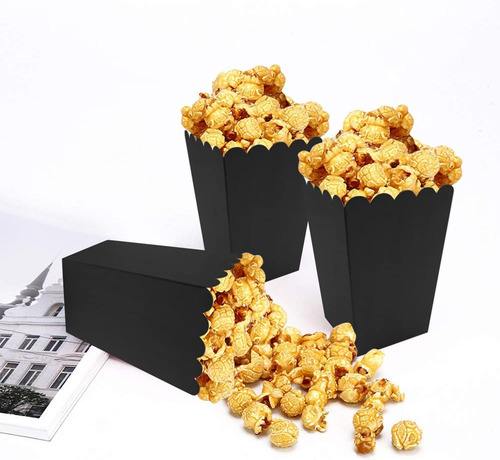 24 Pcs Popcorn Boxes Mini Paper Popcorn Box Contenedor De...