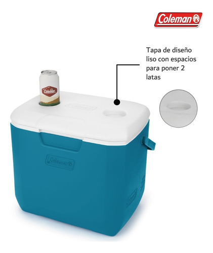Hielera Coleman 5879 30 Qt Azul