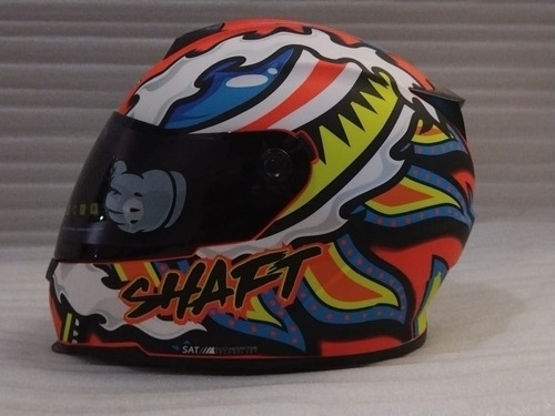 Imagen 3 de 7 de Casco Integral Shaft + Manos Libres Bt