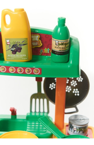 Imagen 4 de 7 de Cocina Juguete Lionels Petit Chica 22 Accesorios Creciendo