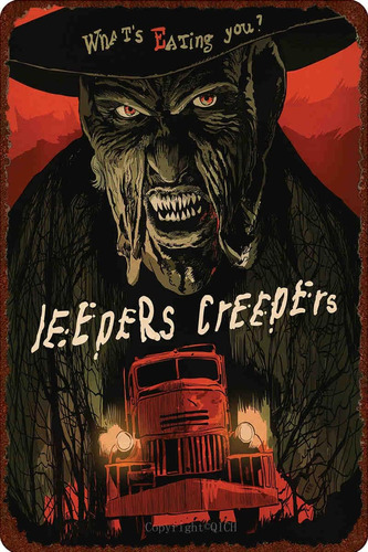 Qich Jeepers Creepers Película De Terror Vintage Metal Tin S