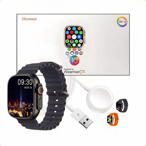 Smartwatch K9 Ultra Pro Max 49mm + 7 Pulseiras