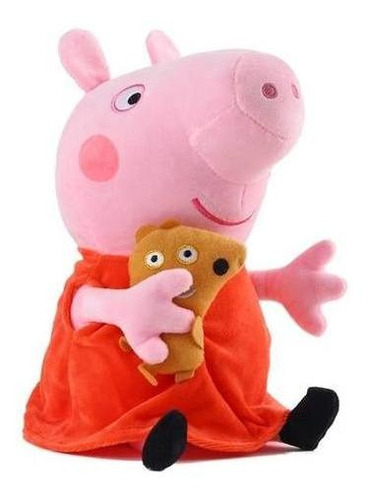 Peluche Suave Peppa Pig Con Su Osito 20 Cm