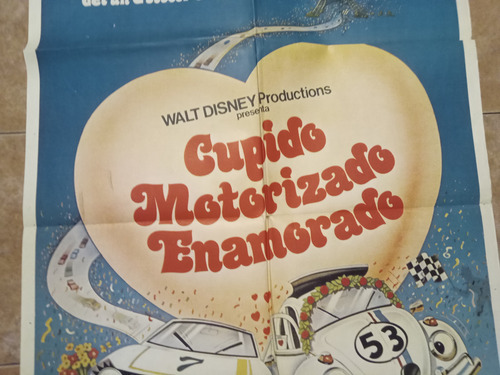 Afiche De Cine Original: Cupido Motorizado Enamorado (Usado)