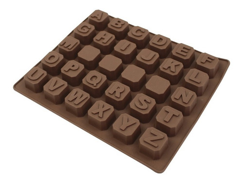 Forma Silicone Para Chocolate Letras Tablet