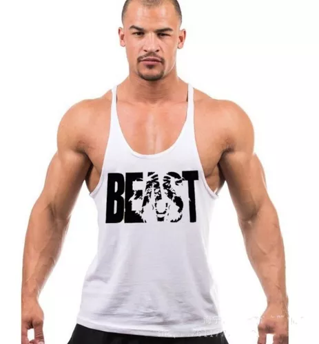 Olimpica Gym Beast Estampado Hombre Camiseta Tirante