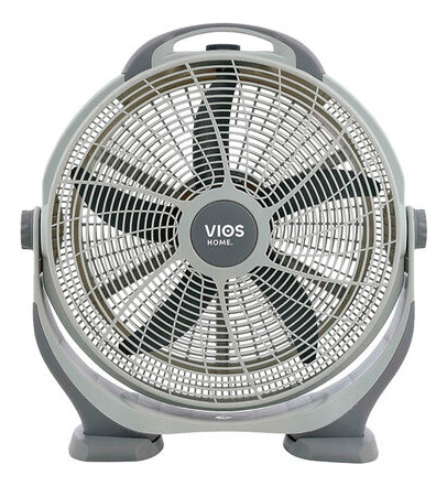 Ventilador De Piso Vios Home 3 Velocidades 100w 20 Pulgadas 1 Cm 127 V/60 Hz Gris Gris Plástico 5