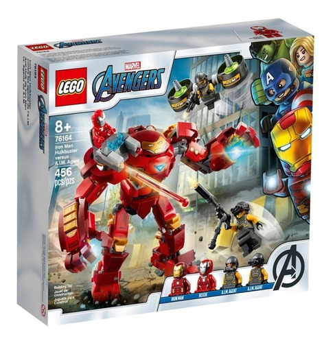 Lego Marvel Iron Man Hulkbuster Contra El Agente Aim 456 Pcs