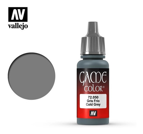 Colores Pinturas Acrilicas Game Color Vallejo Modelismo 17ml Color 72050 Gris Frío-cold Grey
