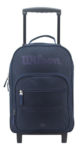 Mochila Carro Con Ruedas Escolar Niños Wilson Nene Comoda Color Azul