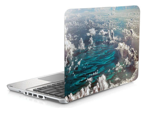 Skin Adesivo Protetor Para Notebook 14 Wide Mar Nuvens D24