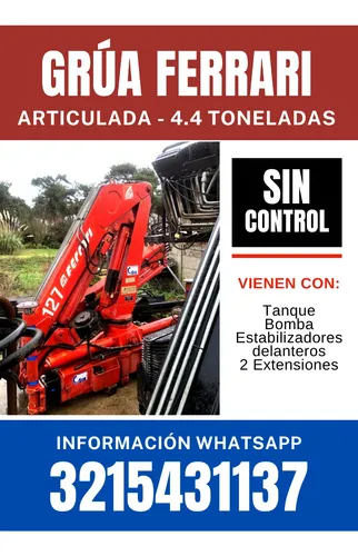 Grua Articulada 12 Y 15 Toneladas - Brazo Grua Camion Grua
