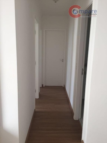 Apartamento Com 3 Dormitórios À Venda, 62 M² Por R$ 380.000,00 - Parque Cecap - Guarulhos/sp - Ap3339