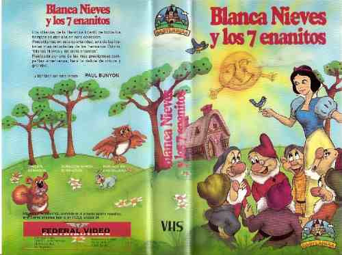 Blancanieves Y Los 7 Enanitos Vhs (1991) Dibujitos Animados