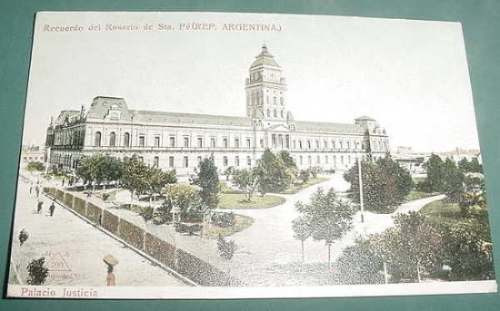 Postal Rosario Santa Fe Palacio De Justicia 1915 Labrador 5c