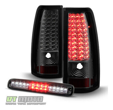 Smoked 1999-2006 Gmc Sierra 1500 2500 Led Tail Lights+le Yyk