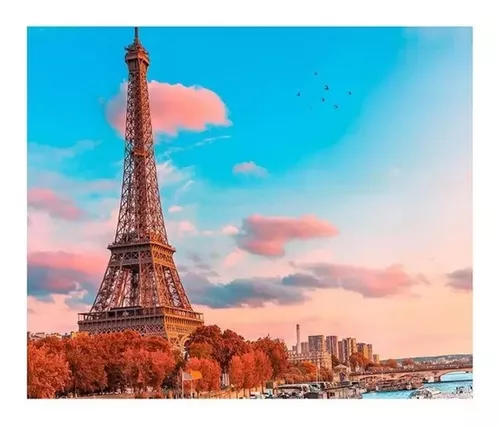 Quebra Cabeça Panorâmico 1500 Pçs Belle Paris França Torre Eiffel