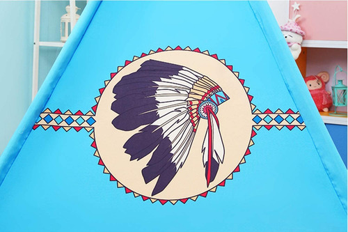 Tienda Tipi Turquesa Apache Para Niños, Casa De Juegos...