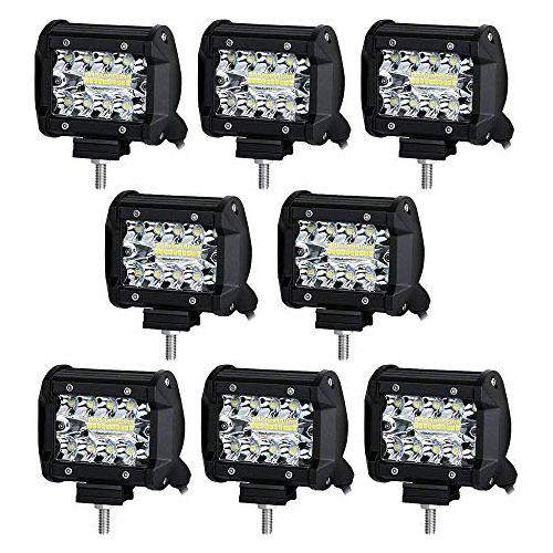 Turboo Led Vainas De 4 Pulgadas 60w Led Barra De Luz 12...