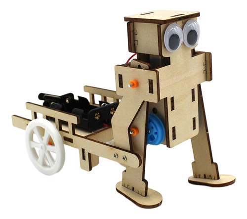 Diy Robot Pull Cart Juguete Decoraciones Tecnología