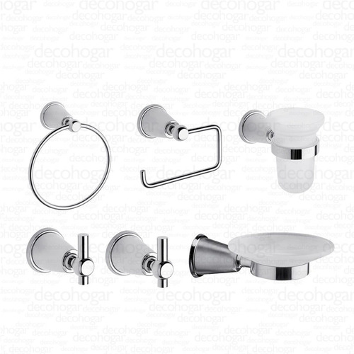 Accesorios De Baño Kit Juego Fv Chess 6 Pz 0179.06 *