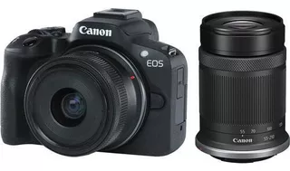 Câmera Canon Eos R50 Mirrorless 18-45mm + 55-210mm