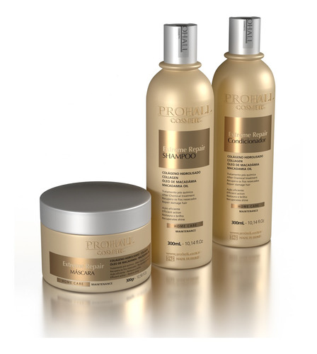 Kit Manutenção Pos Quimica Home Care Extreme Repair Prohall