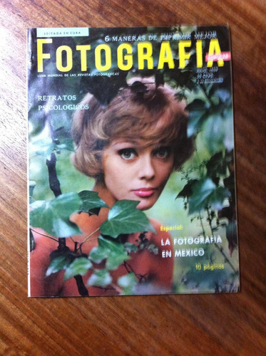 Revista Fotografía Popular Nº7 Antigua Julio  Año 1959