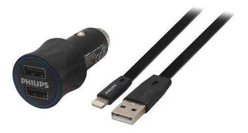 Cable Compatible Lighting + Cargador De Auto Usb Fj