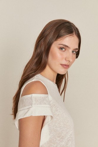 Remera Off Shoulder Flame Cameron  Mujer Desiderata