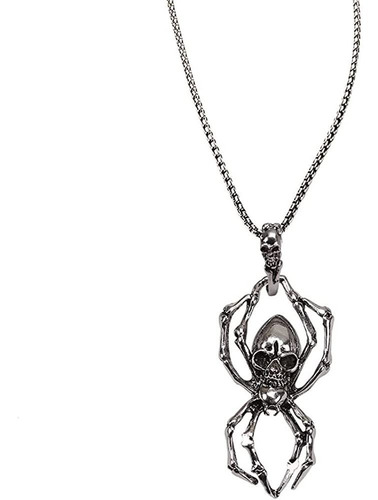 Collar De Araña De Calavera De Halloween Para Hombres Y Muje