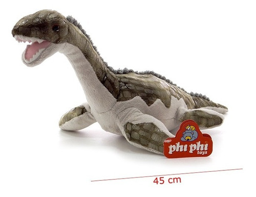 Peluche Phi Phi Toys Dinosaurio De Agua Con Dientes Y Sonido