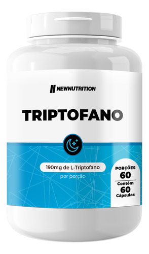 L Triptofano 190mg 60 Cápsulas Precursor 5htp Serotonina