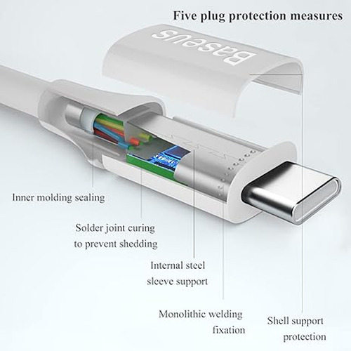 Cable Carga Datos Corto Usb A Usb C De 55cm Baseus Sin Caja