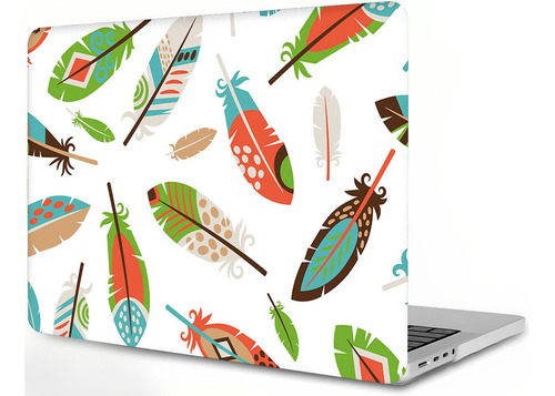 Funda Compatible Con Macbook Pro/air, Plumas Coloridas