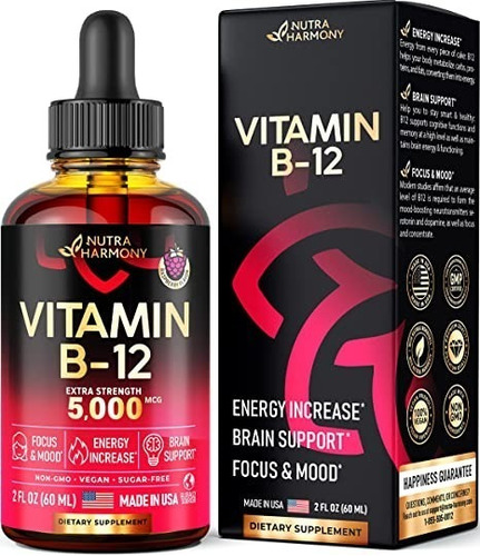 Vitamina B12 5000mg Nutraharmo - Unidad a $3215