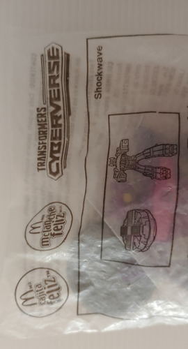 Transformers Cyberverse Shockwave Mcdonald's Bolsa Cerrada (Usado)