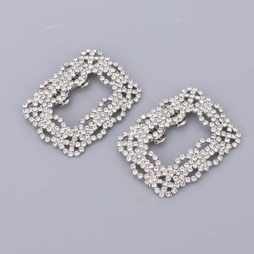 2 Piezas De Broches De Zapatos De Diamantes De Imitación