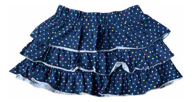Imagen 2 de 4 de Falda Niña Falda Colores Marca Gef Ropa Niña