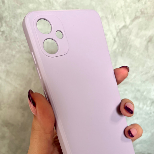Funda Silicona Cubre Cámara Para Samsung Linea- Coolcase Púrpura A06