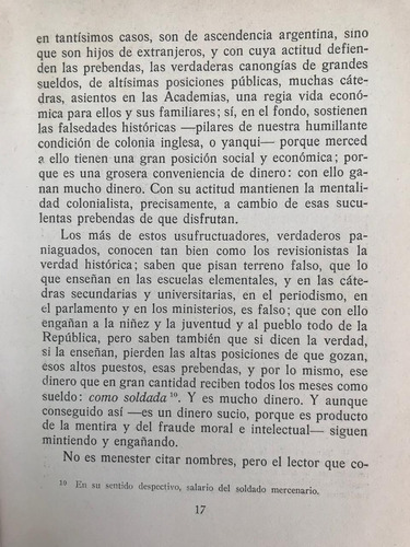 El Revisionismo Histórico - José Ma. Rosa, De Paoli (Usado)
