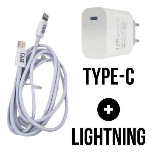 Kit Carregador Turbo Fonte 20w + Cabo Lightning Fkt-pd205