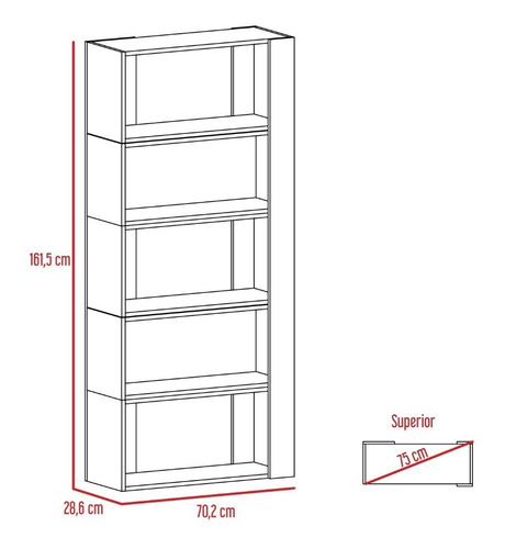 Rack Extensible Tv40 + Biblioteca Cubo + Mesa De Centro - C