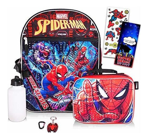 Arañas  Marvel Spiderman Mochila Y Fiambrera ~ Paquete De 6